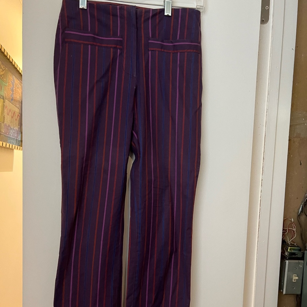 Claudine Pierlot zip front cotton pants.